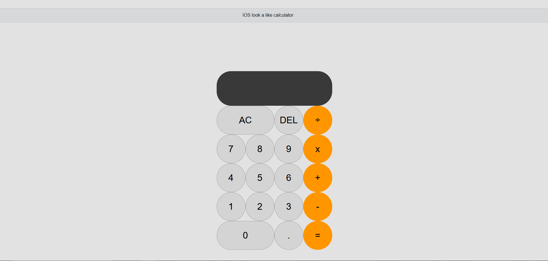 Rekenmachine Javascript Projecten